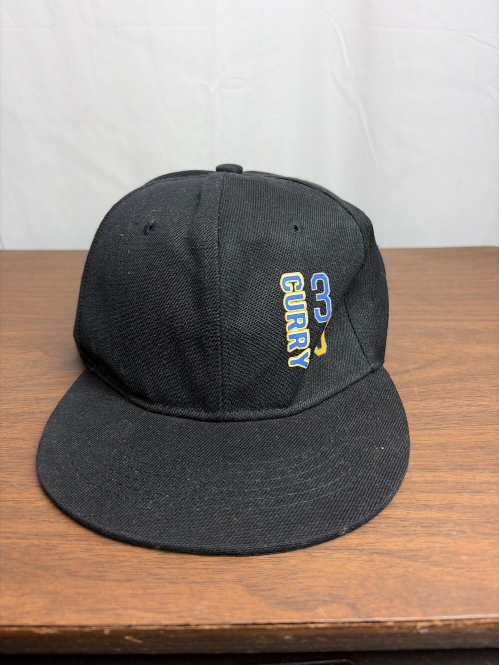 Steph Curry 30 Golden State Warriors Black Snapback Hat Vertical Embroidery Cap